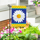 Dots & Daisy Burlap Garden Flag
