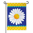 Dots & Daisy Burlap Garden Flag