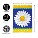 Dots & Daisy Burlap Garden Flag