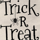 Striped Trick or Treat Burlap Flag Garden