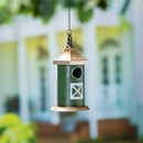 Petal & Plow Birdhouse, Decorative Metal Barn