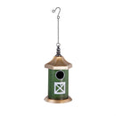 Petal & Plow Birdhouse, Decorative Metal Barn