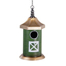 Petal & Plow Birdhouse, Decorative Metal Barn