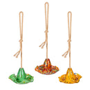 Cottage Garden Bird Feeder, Art Glass Birdfeeder, Asst of 3