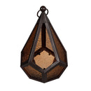 VivaStyle Bird Feeder, Glass Diamond Shaped Bird Feeder, 11"H, Asst of 2