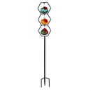 Cottage Garden Bird Feeder, Glass Hummingbird Feeder Trio Stake