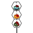 Cottage Garden Bird Feeder, Glass Hummingbird Feeder Trio Stake