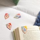 Cottage Garden Stationery, Magnetic Bookmark, 2.5"x1.25", Set of 4