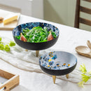 VivaStyle Gilded Meadow Bowl, Metal, Set of 2 PCS