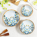 VivaStyle Gilded Meadow Bowl, Wood Bowl Set, Set of 3