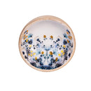 VivaStyle Gilded Meadow Wooden Tray with 3 Bowls, Set of 4