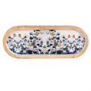 VivaStyle Gilded Meadow Wooden Tray with 3 Bowls, Set of 4