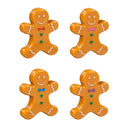 Sugar & Stripes Gingerbread Man Lip Gloss, Vanilla, Asst of 4, Display Jar