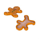Sugar & Stripes Gingerbread Man Lip Gloss, Vanilla, Asst of 4, Display Jar