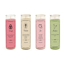 Candles & Fragrance, Prayer Candle, 13 oz, Asst of 4