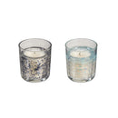 Seaside Retreat Flame Activated LED Glass Soy Wax Blend Candle, Asst of 2
