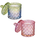 Tropical Oasis Candles & Fragrance, Glass Ombre Iridescent Soy Wax Candle, 6.3 oz, Asst of 2