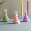 Hop Into Spring Rabbit Shaped Candle