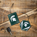 Michigan State University Air Freshener, Set of 2