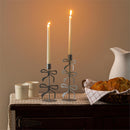 Boots & Bows Candleholders Metal Taper Bow, Set of 2