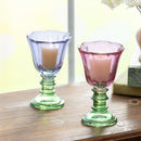 What She Shed Candleholder Votive Glass Tulip, 6.5"H, Asst of 2
