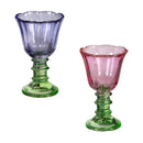 What She Shed Candleholder Votive Glass Tulip, 6.5"H, Asst of 2