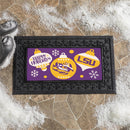 Louisiana State University Holiday Flocked Coir Sassafras Switch Mat, 22"x10"