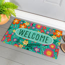 Floral Patterned Bunny Florals Coir Mat