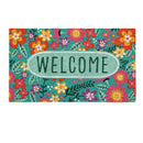 Floral Patterned Bunny Florals Coir Mat