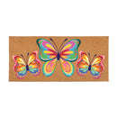 Bunny Blooms Bows & Butterfly, Flocked Coir Sassafras Switch Mat 22"x10"