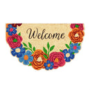 Floral Patterned Bunny Florals Shaped Coir Mat