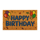 Happy Birthday Party Cake Coir Mat