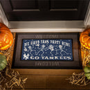 New York Yankees Flocked Coir Halloween Sassafras Switch Mat, 22"x10"