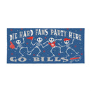 Buffalo Bills Flocked Coir Halloween Sassafras Switch Mat, 22"x10"