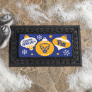 University of Pittsburgh Holiday Flocked Coir Sassafras Switch Mat, 22"x10"