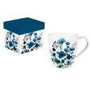 VivaStyle Gilded Meadow Coffee Cup Ceramic Cup O' Java, 17oz, Gift Box