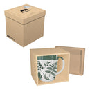 Cottage Garden Coffee Cup Ceramic Artisanal, Foliage Sage, 14oz, Gift Box