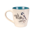 Snowbird Coffee Cup Ceramic Artisanal, 4x Asst Designs, 11oz, Gift Box