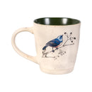 Snowbird Coffee Cup Ceramic Artisanal, 4x Asst Designs, 11oz, Gift Box