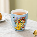 Cottage Garden Coffee Cup Ceramic Cup O Java, Floral Boots, 17oz, Gift Box