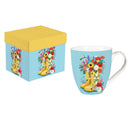 Cottage Garden Coffee Cup Ceramic Cup O Java, Floral Boots, 17oz, Gift Box