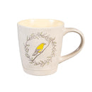 Artisan Series VIII Coffee Cup Ceramic Artisanal, Yellow Bird, 11oz, Gift Box