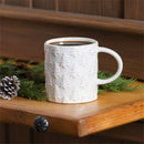 Winter Grove Coffee Cup Artisanal Ceramic Christmas Tree Motif