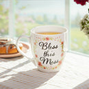 Simple Blessings Coffee Cup Ceramic Cup O Java, Bless this Mess, 17oz, Gift Box