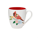 Cottage Garden Coffee Cup Ceramic Cup O' Java, Cardinal, 17oz, Gift Box