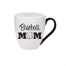 Red, White, & Bloom Sports Coffee Cup Ceramic Cup O' Java, Baseball Mom, 17oz, Gift Box
