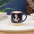 Seaside Retreat Coffee Cup Sculpted Anchor, 17oz, Gift Box