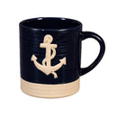 Seaside Retreat Coffee Cup Sculpted Anchor, 17oz, Gift Box