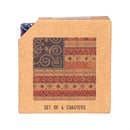 Americana BOHO by JG, Set Of 4 Coasters
