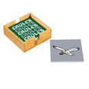 Philadelphia Eagles Throwback Ceramic Coasters Set, 4pcs with Wood Caddy